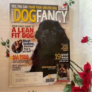 2009 Dog Fancy magazine Newfoundland Dog on cover poster inside
